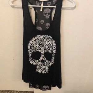 Women’s skull print tank